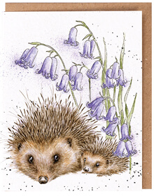 Wrendale Seed Card – Love and Hedgehugs (Hedgehog)